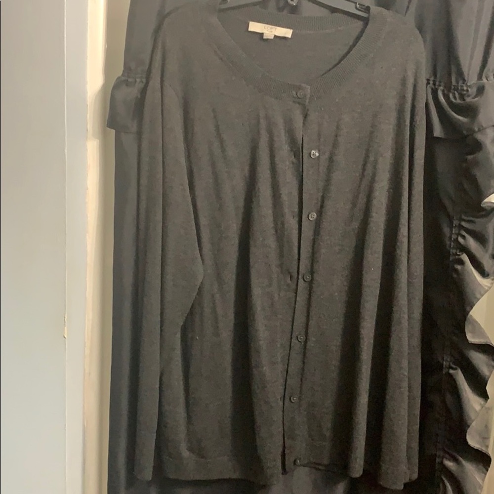 Loft plus Button up cardigan